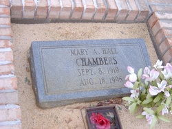 Mary A. <I>Hall</I> Chambers 