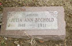 Julia Ann <I>Poor</I> Bechold 