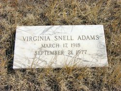 Virginia <I>Snell</I> Adams 