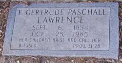 Eunice Gertrude <I>Paschall</I> Lawrence 