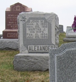Martha Jane <I>Patrick</I> Alexander 