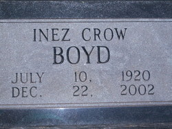 Inez D <I>Crow</I> Boyd 