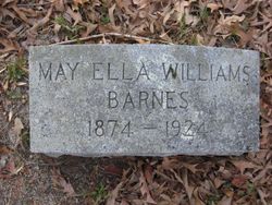 May Ella <I>Williams</I> Barnes 