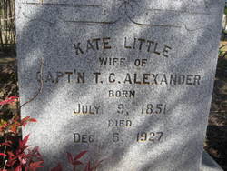 Catherine Lucille “Kate” <I>Little</I> Alexander 