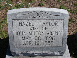 Hazel Clare <I>Taylor</I> Aberly 