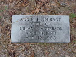 Annie L. <I>Durant</I> Anderson 