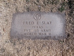 Pvt Fred Eugene Slay 