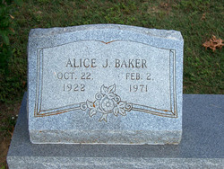 Alice Julia <I>Biggs</I> Baker 