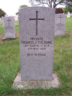 Pvt Francis James “Frank” Culhane 