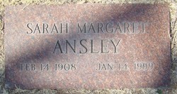 Sarah Margaret <I>Short</I> Ansley 