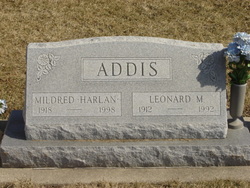 Mildred E <I>Harlan</I> Addis 