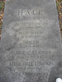 Maj Lemuel Jefferson Hale 