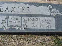 Margie L <I>Gann</I> Baxter 