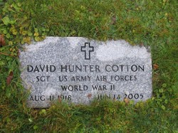 Sgt David Hunter Cotton 