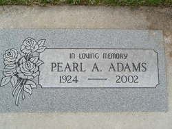 Pearl Gladys “Tiny Fels” <I>Heller</I> Adams 