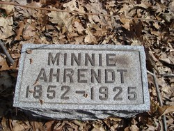 Wilhelmina C. “Minnie” <I>Sanke</I> Ahrendt 