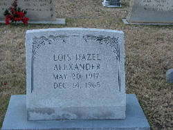 Lois Hazel Alexander 
