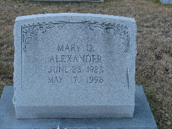 Mary Q Alexander 