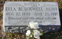 Ella Josephine <I>Blackwell</I> Hunt 
