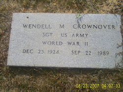 Sgt Wendell M. Crownover 