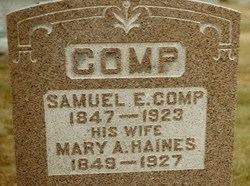 Mary Ann <I>Haines</I> Comp 