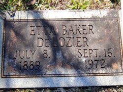 Etta Troy <I>Baker</I> DeLozier 