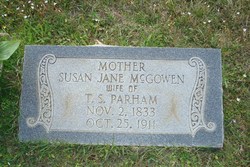 Susan Jane <I>McGowen</I> Parham 