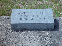 Martha Esther “Mattie” <I>Avent</I> Bell 