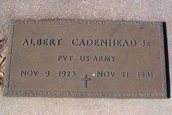PVT Albert Augustus Cadenhead Jr.