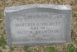 Marsell E. <I>Pickett</I> Bradshaw 