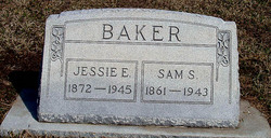 Jessie Elizabeth <I>Brake</I> Baker 