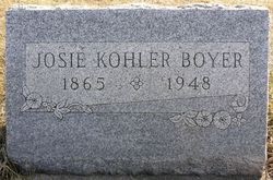 Josephine Antonetta “Josie” <I>Kohler</I> Boyer 