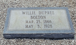 Willie <I>Dupree</I> Bolton 