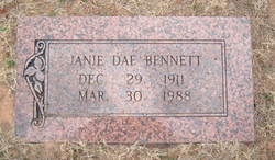 Janie Dae <I>McIntosh</I> Bennett 