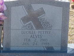 Lucille <I>Pettey</I> Alvis 