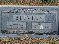 Alice <I>Alcorn</I> Blevins 