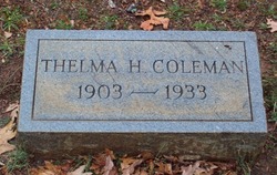 Thelma <I>Howard</I> Coleman 