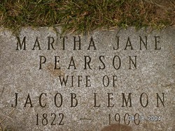 Martha Jane <I>Pearson</I> Lemon 