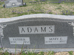 Mary Erma Audrey <I>Stracener</I> Adams 