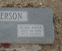 Alma Anna <I>Schmidt</I> Anderson 