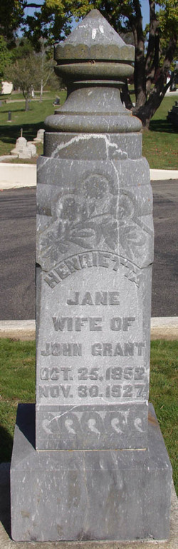 Henrietta Jane <I>Curtis</I> Grant 