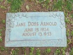 Jane <I>Doss</I> Arnold 