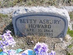 Emily Elizabeth “Betty” <I>Asbury</I> Howard 