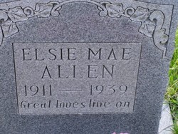 Elsie Mae <I>Levasey</I> Allen 