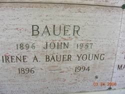 Irene A <I>Young</I> Bauer 