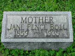 Jane Elizabeth <I>Pence</I> Boll 