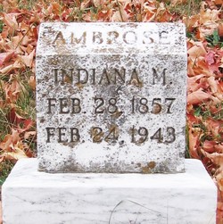 Indiana M. <I>Woolford</I> Ambrose 