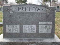 Olive Mae “Olly” <I>Oland</I> McClow 