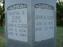 Martha Rachel <I>Adams</I> Cloud 