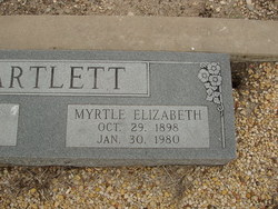 Myrtle Elizabeth <I>Denniston</I> Bartlett 